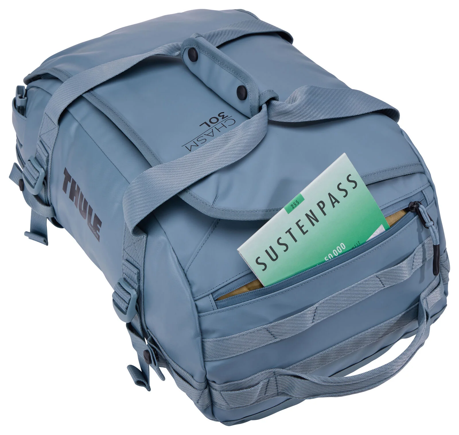 Thule Chasm Convertible Backpack Duffle 30L (Pond Grey) - Image 8