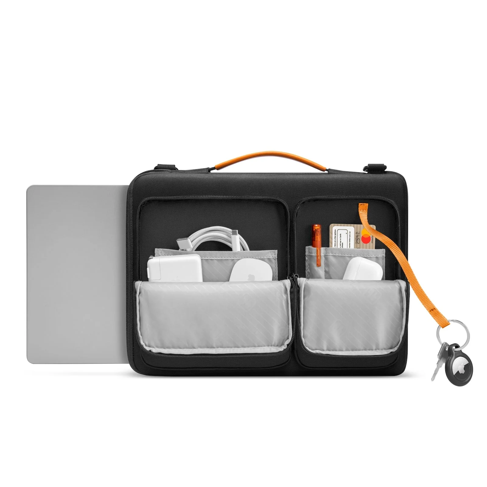 tomtoc Defender 14" A42 Laptop Shoulder Bag (Black) - Image 4