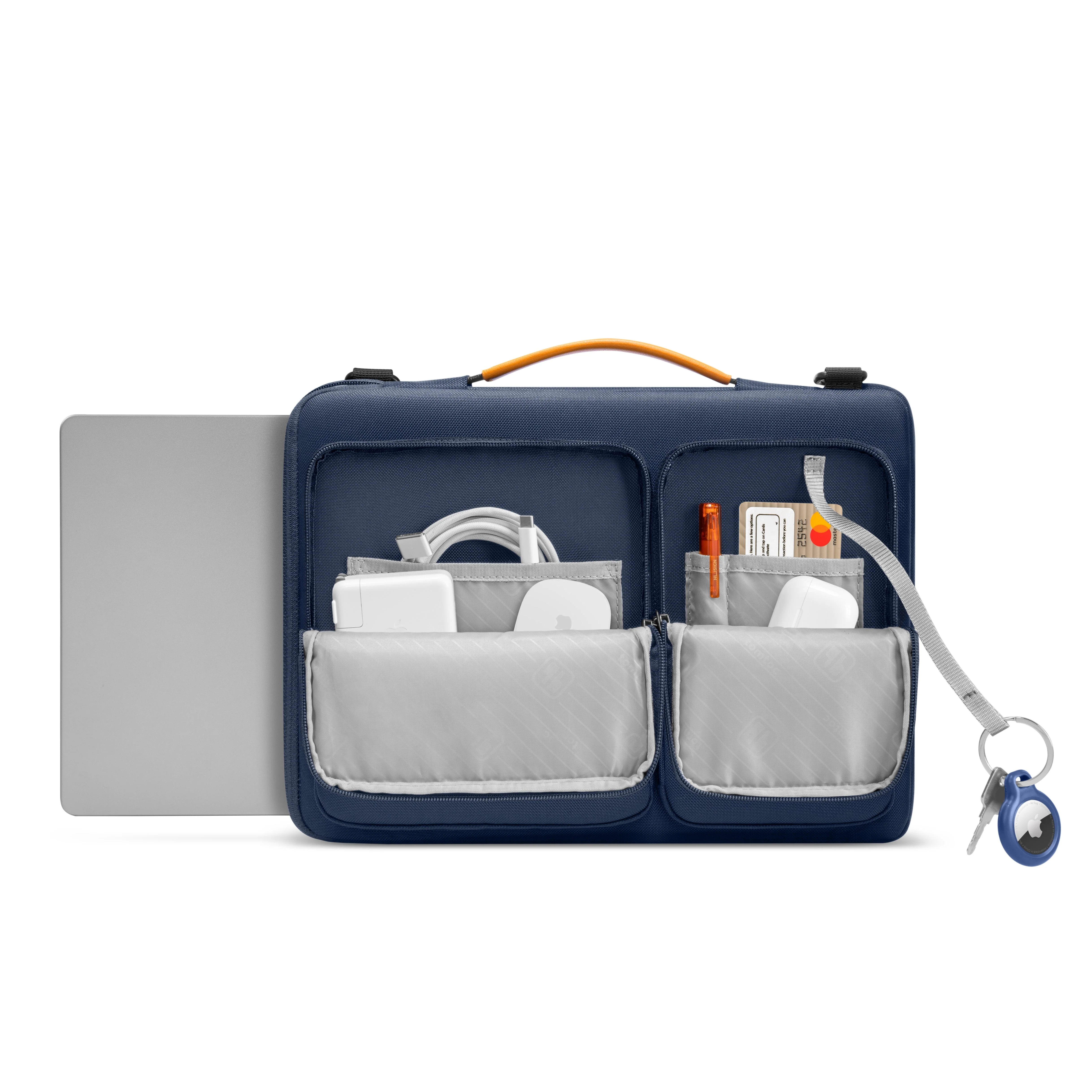 tomtoc Defender-A42 16" Laptop Shoulder Bag (Navy Blue) - Image 3