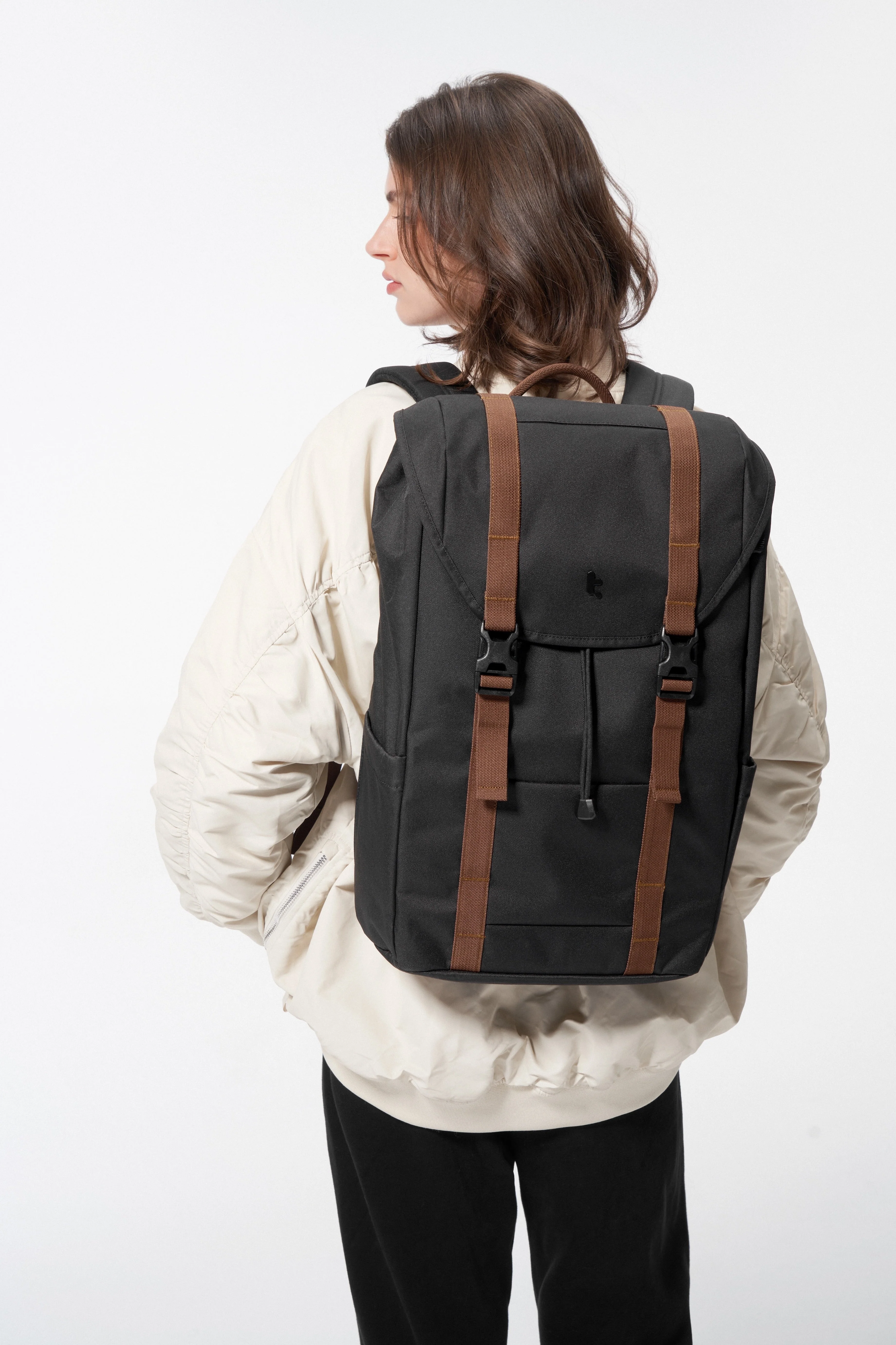Tomtoc VintPack Laptop Backpack 15.6" (Black) - Image 5