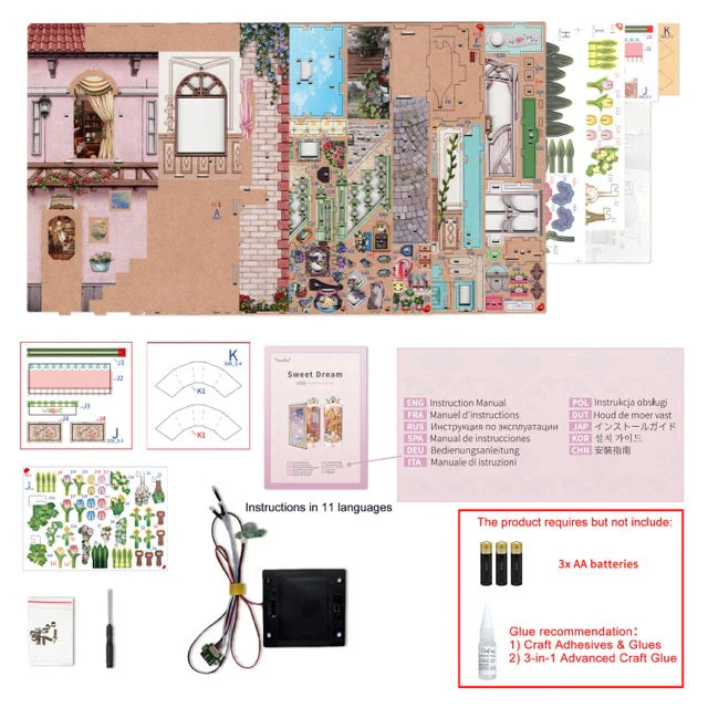 Tonecheer Flower Shop Book Nook Kit - Image 5