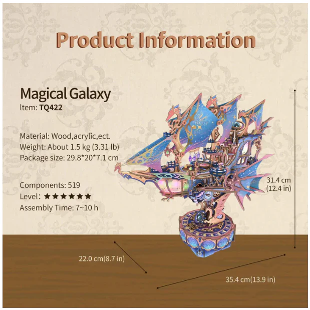 Tonecheer Magical Galaxy Transmission Model Kit - Image 4