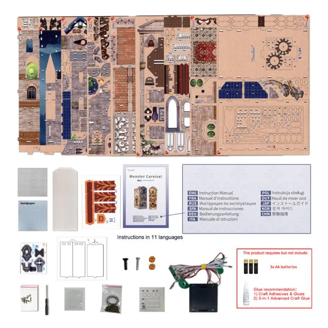 Tonecheer Monster Carnival Book Nook Kit - Image 4