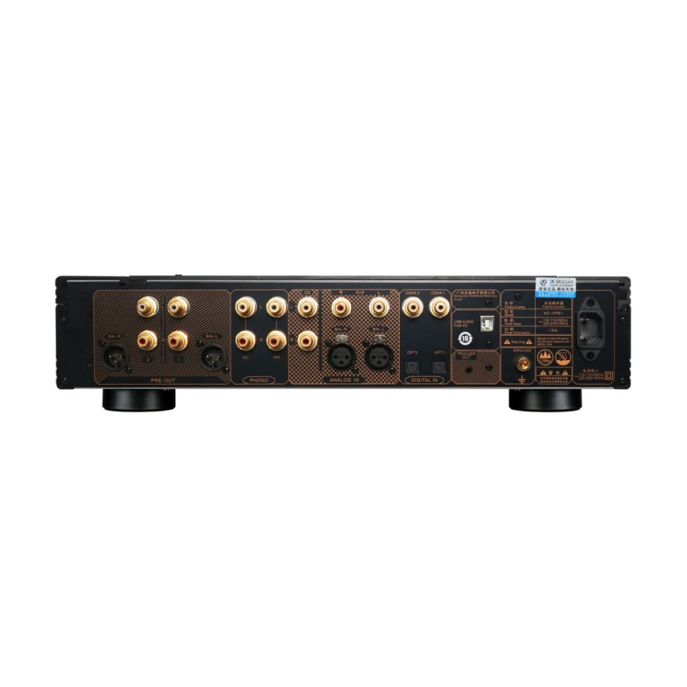 Tonewinner AD-1PRE+ Class AB Stereo Preamplifier Black - Image 3