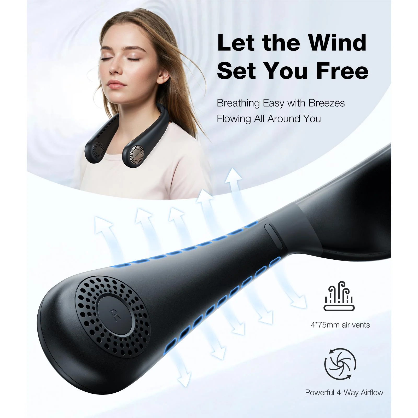 Torras COOLiFY Air Wearable Air Conditioner (Midnight Black) - Image 7