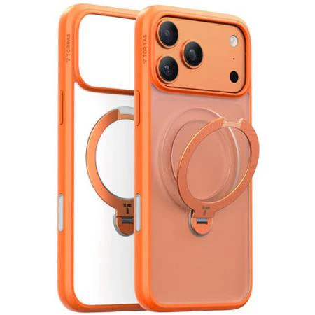 Torras OStand Spin Case for iPhone 17 Pro Max (Energy Orange)