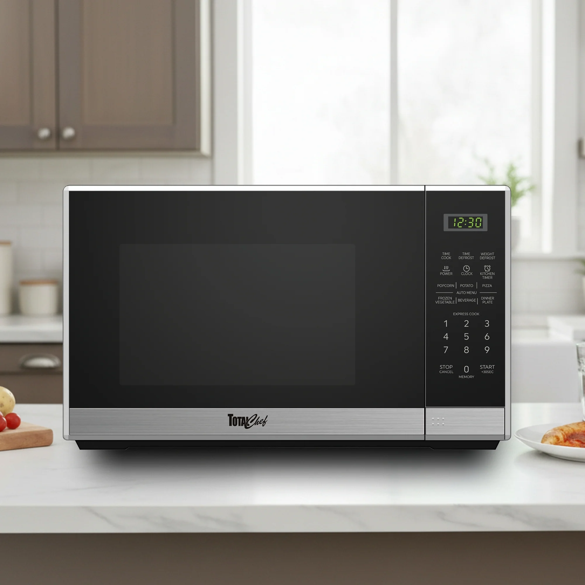 Total Chef 1100W Microwave Oven 34L Black - Image 2