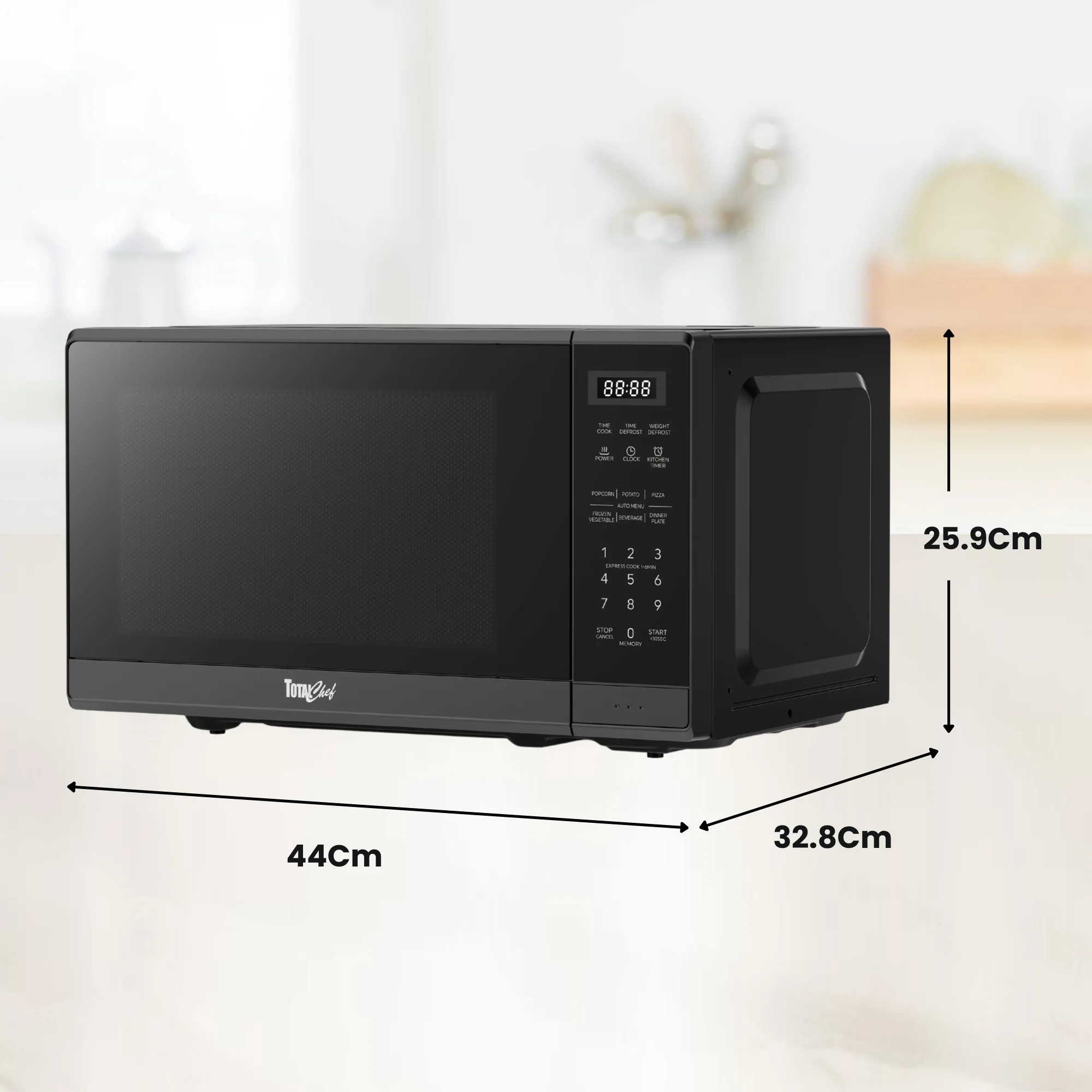Total Chef 700W Microwave Oven 20L Black - Image 5