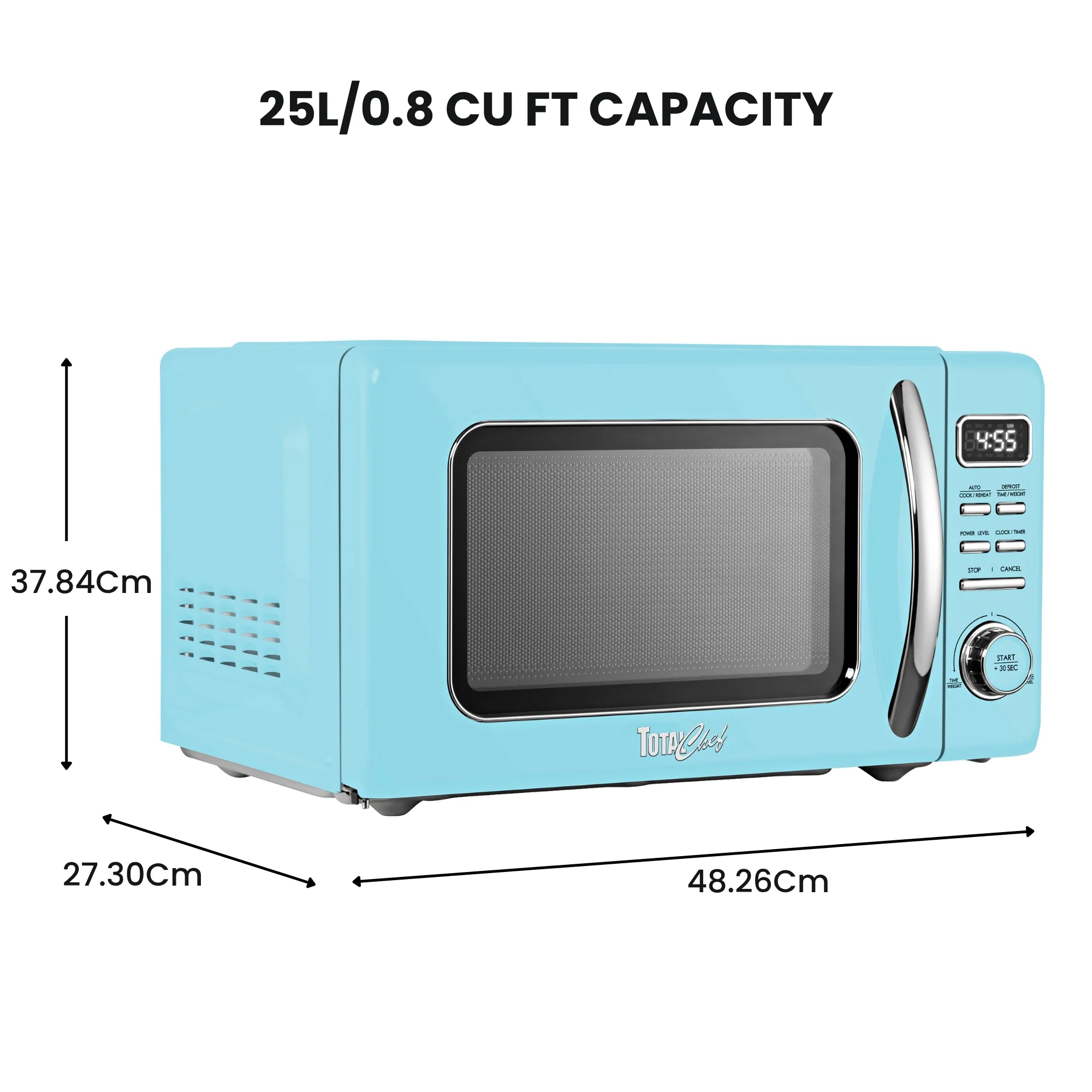 Total Chef Retro Microwave 25L Blue - Image 9