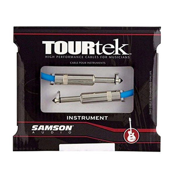 Tourtek 0.92m Male Instrument Cable Jack Connector Cord (Black) - Image 2