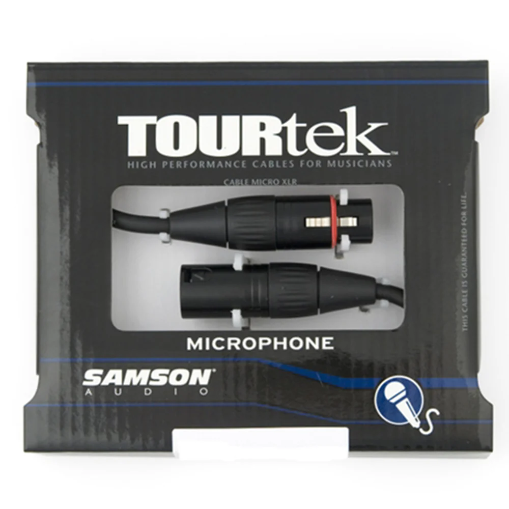 TourTek XLR Microphone Cable Male to Female Connector 0.92m (Black) - Image 2