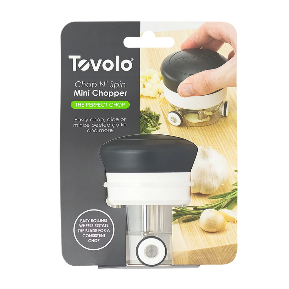 Tovolo Chop n Spin Mini Chopper (Charcoal) - Image 2