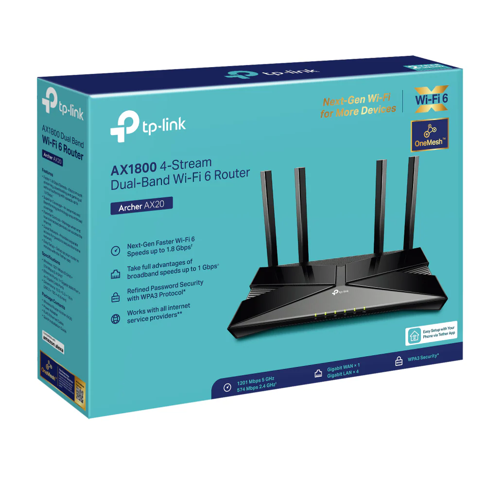 TP-Link Archer AX1800 Dual Band Wi-Fi 6 Router - Image 4