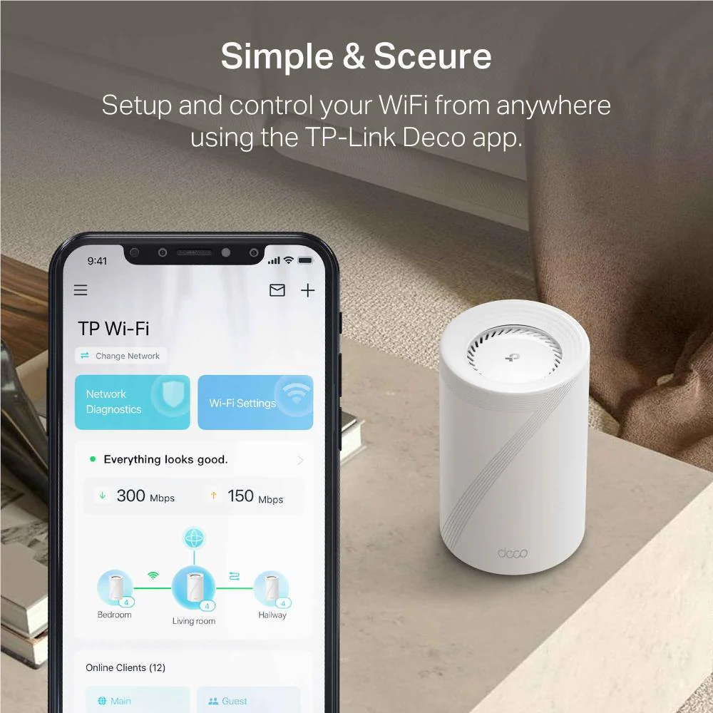 TP-Link Deco BE17000 Tri-Band Whole Home Mesh Wi-Fi System (3-pack) - Image 6