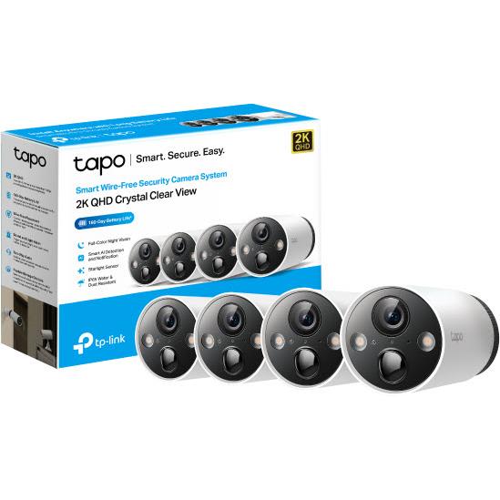 TP-Link Tapo Smart 2K Wire-Free Security Camera System (4 Pack) - Image 3