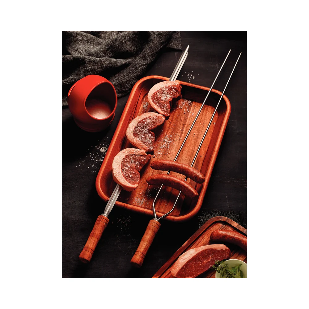 Tramontina 65cm Stainless Steel Skewers Barbecue Tool - Image 3