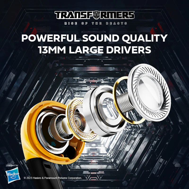 Transformers MG-C03 True Wireless Bluetooth Earbuds (Yellow) - Image 5