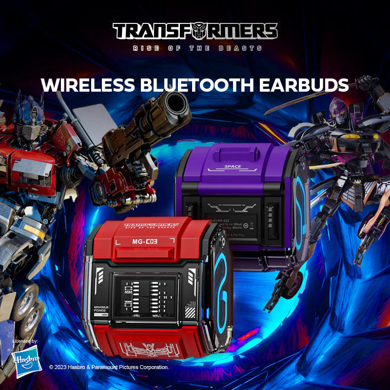 Transformers MG-C03 True Wireless Bluetooth Earbuds (Yellow) - Image 6