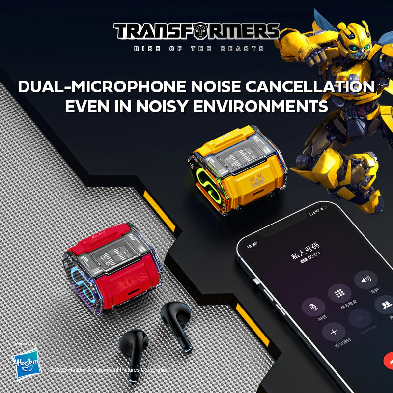 Transformers MG-C03 True Wireless Bluetooth Earbuds (Yellow) - Image 7