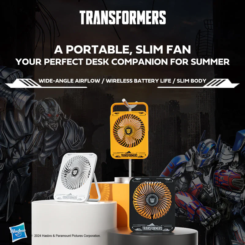 Transformers TF-F01 Portable Desktop Fan (Yellow) - Image 2