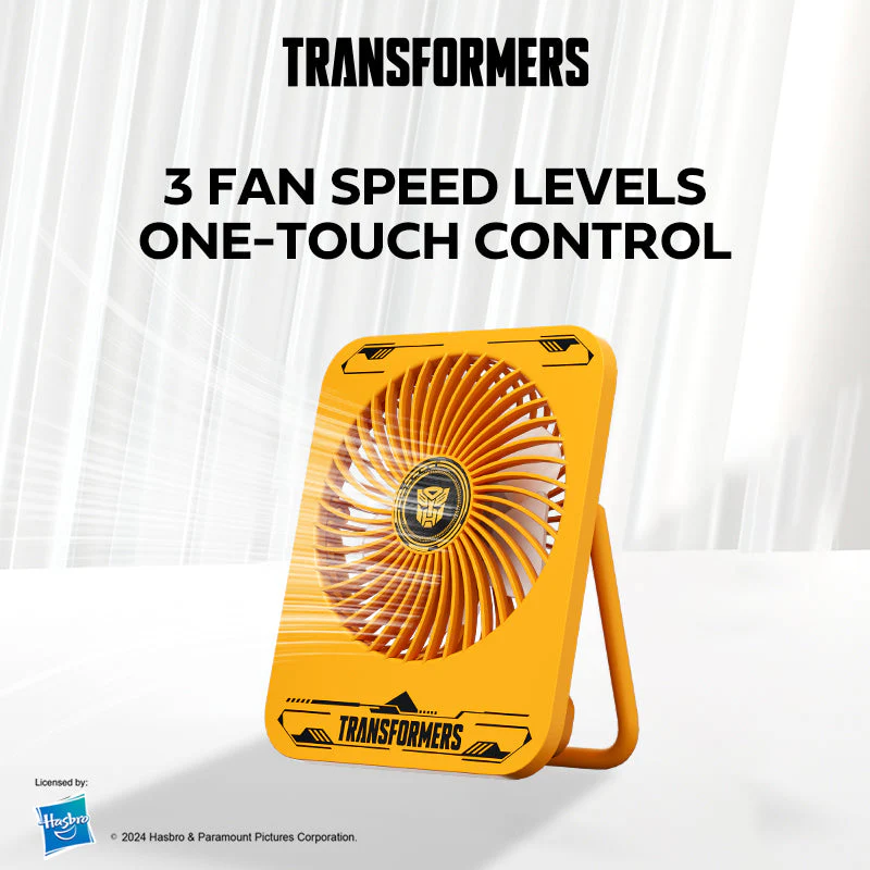 Transformers TF-F01 Portable Desktop Fan (Yellow) - Image 5