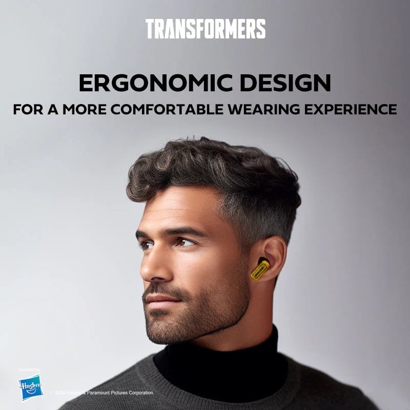 Transformers TF-T31 True Wireless Bluetooth 5.4 Earbuds (Black) - Image 6