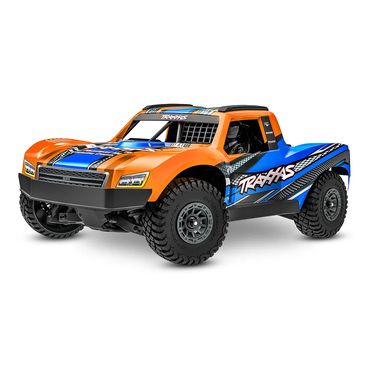 Traxxas Mini Slash 4X4 BL2S RC Short Course Truck Electric Brushless 4WD 1/16 Scale RTR - Orange