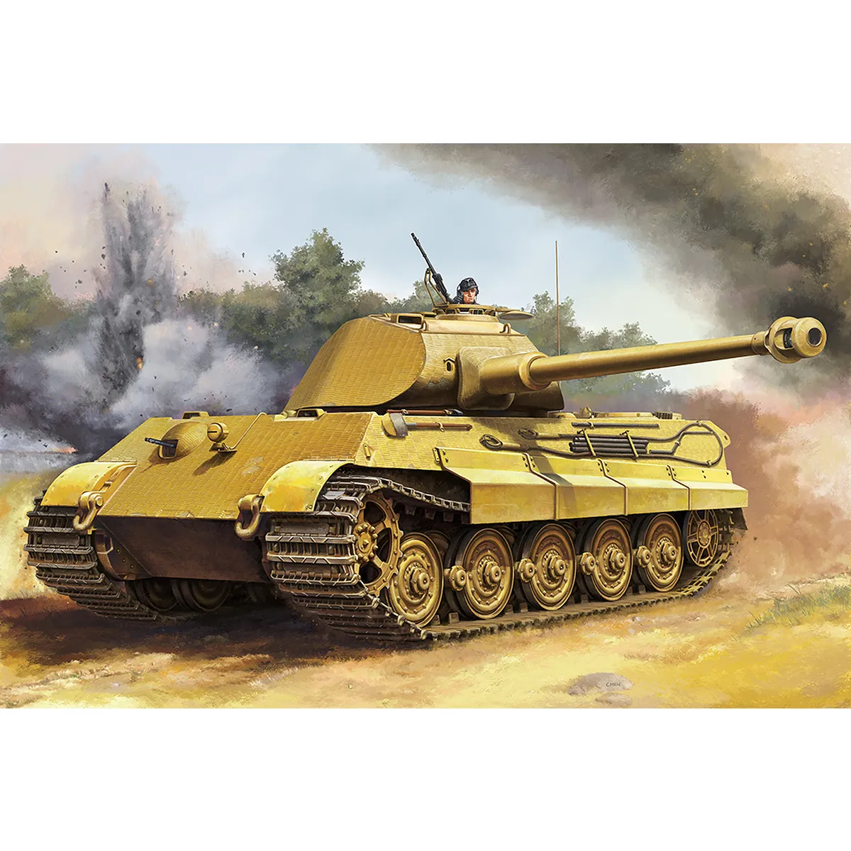 Trumpeter 1/16 Porsche Early Production Vehicle Model Kit - Image 2