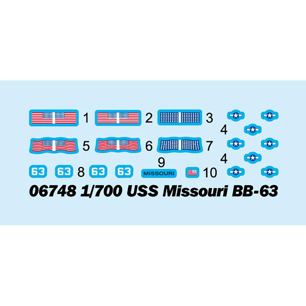 Trumpeter 1/700 USS Missouri BB-63 - Image 3