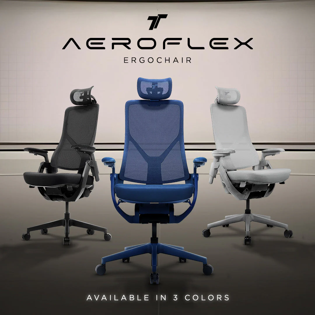 TT Aeroflex Ergochair - Ashy Grey - Image 2