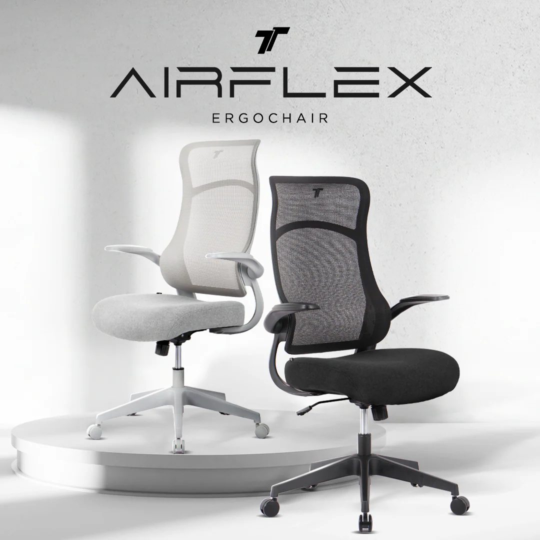 TT AIRFLEX Ergochair - Graphite Black - Image 2
