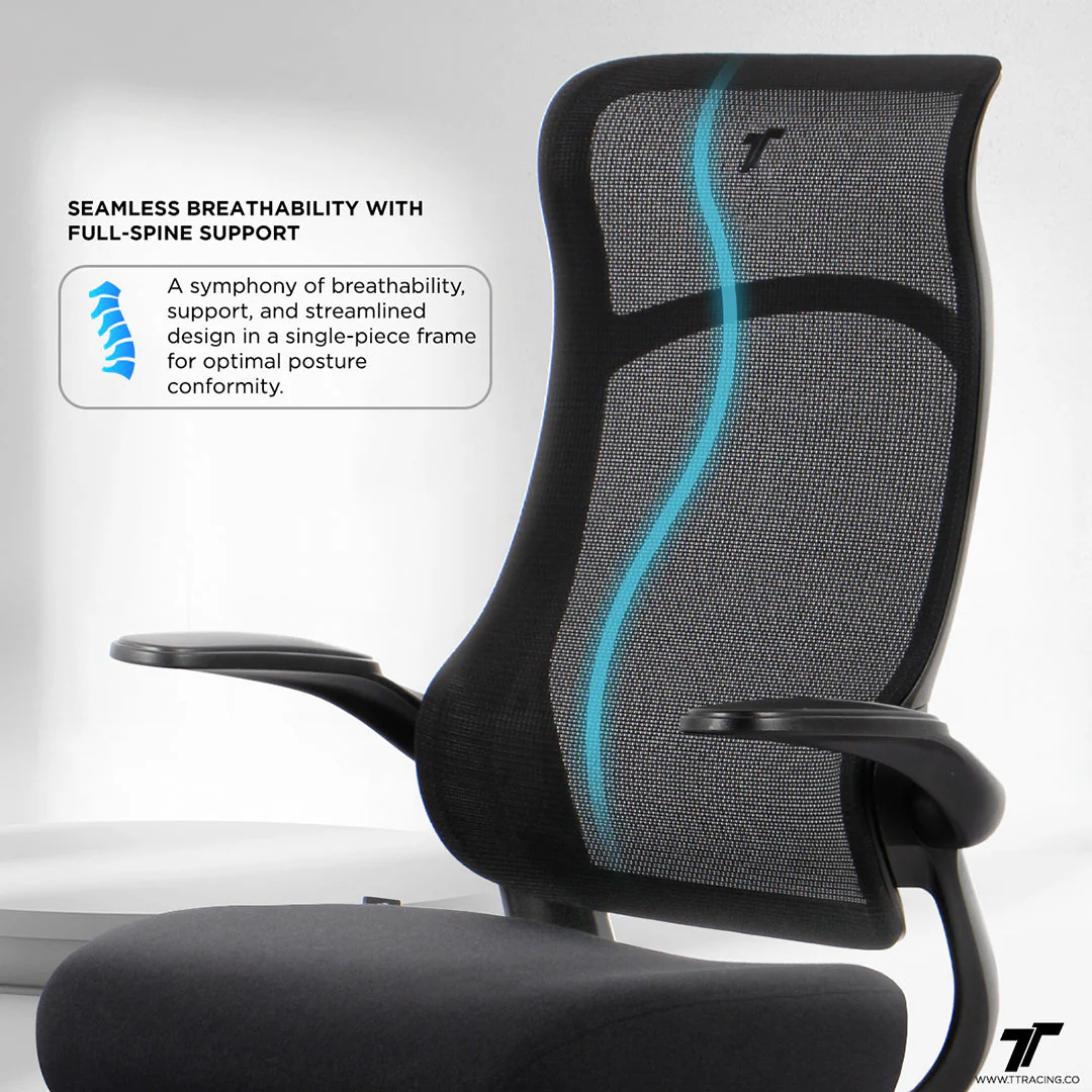 TT AIRFLEX Ergochair - Graphite Black - Image 3