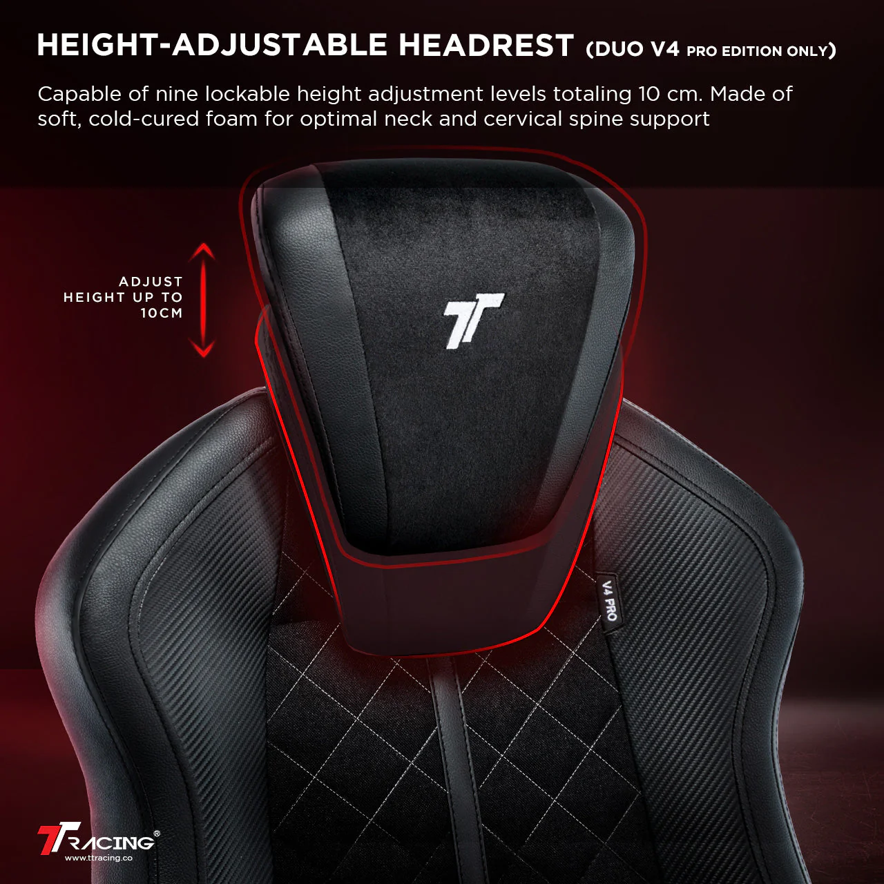 TTRacing Duo V4 Air Threads Fabric Gaming Chair (Dusk) - Image 3