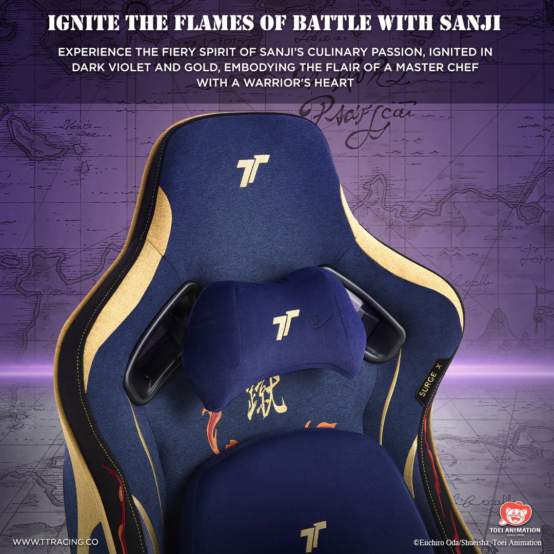 TTRacing Surge X Air Threads Fabric Gaming Chair - Sanji Edition - Image 3