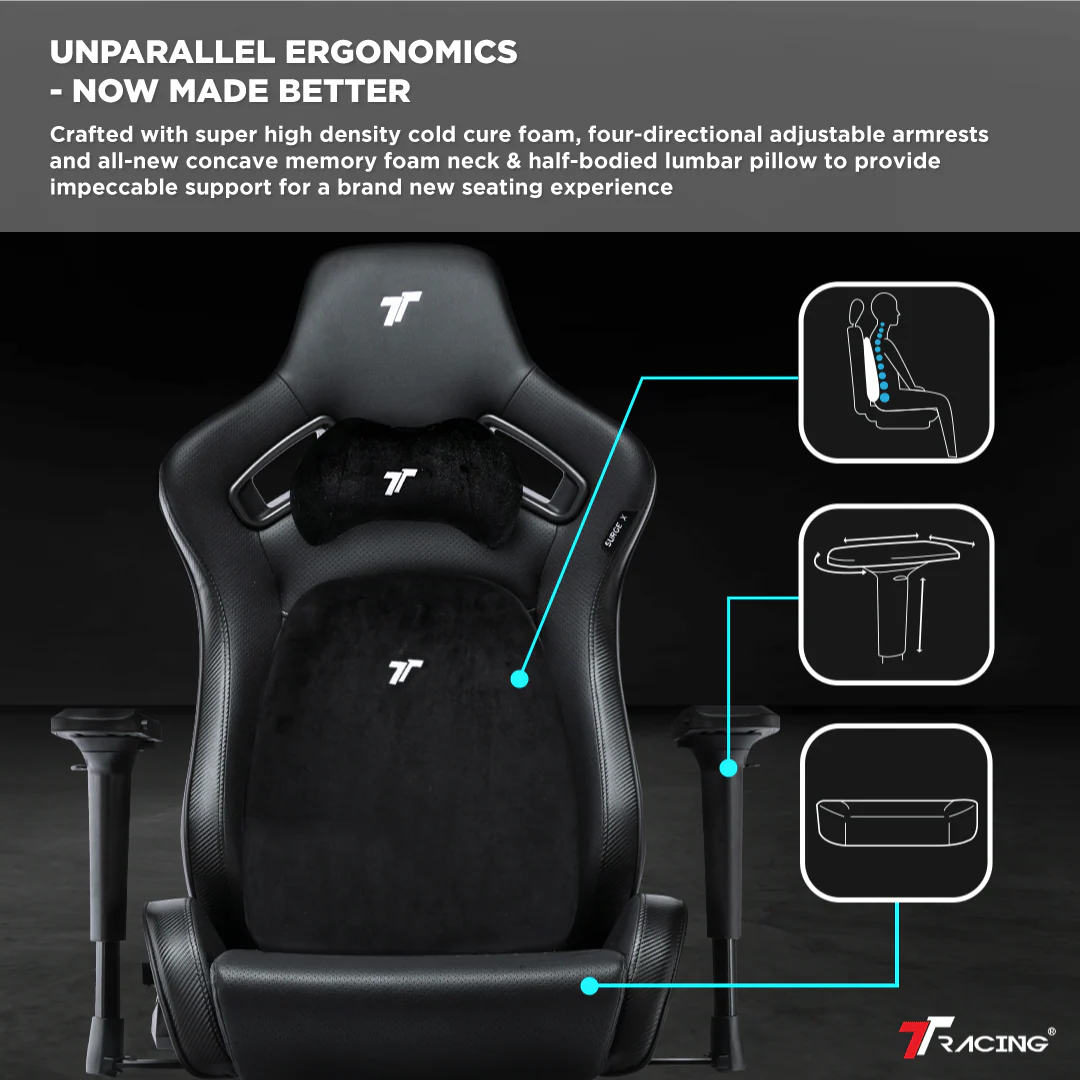 TTRacing Surge X Gaming Chair (Grey) - Image 3