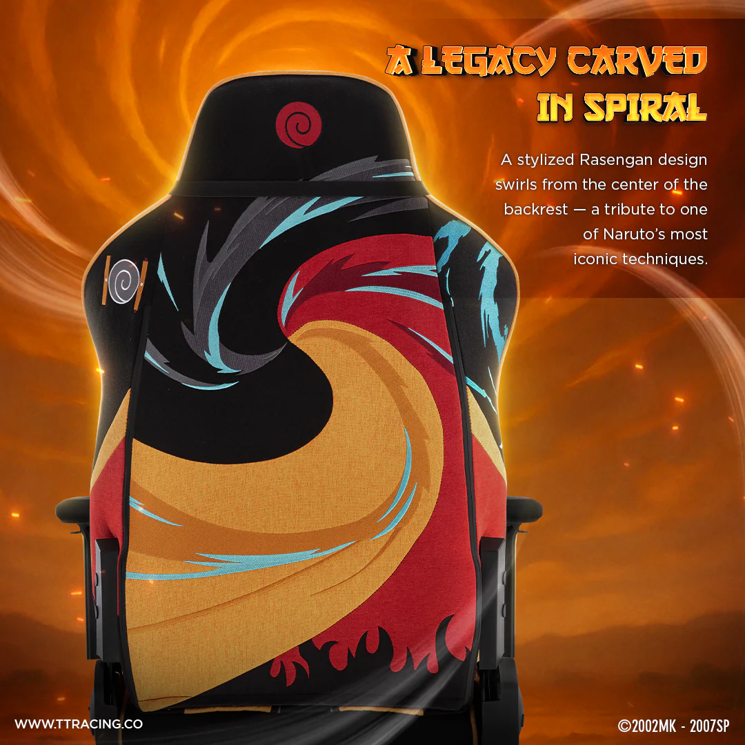 TTRacing Swift X Pro Air Threads Fabric Gaming Chair (Naruto Edition) - Image 5
