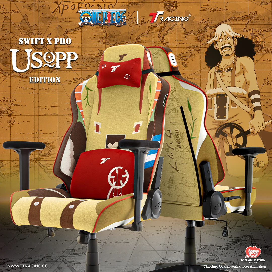 TTRacing Swift X Pro Air Threads Fabric Gaming Chair (Usopp Edition) - Image 2