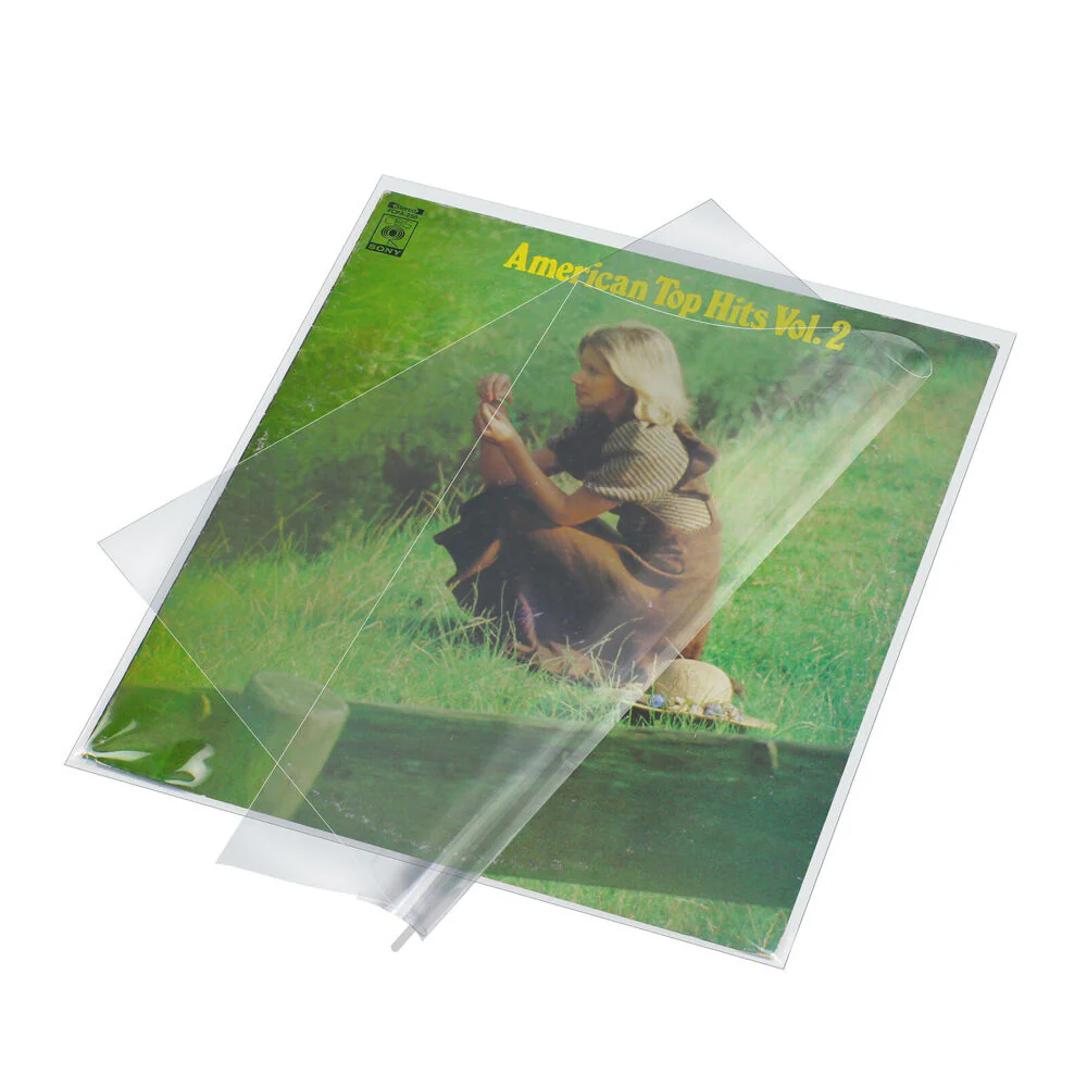 Silcron Anti-Static Vinyl Record Protective Outer Sleeve for 12" Records 50pc - Image 2