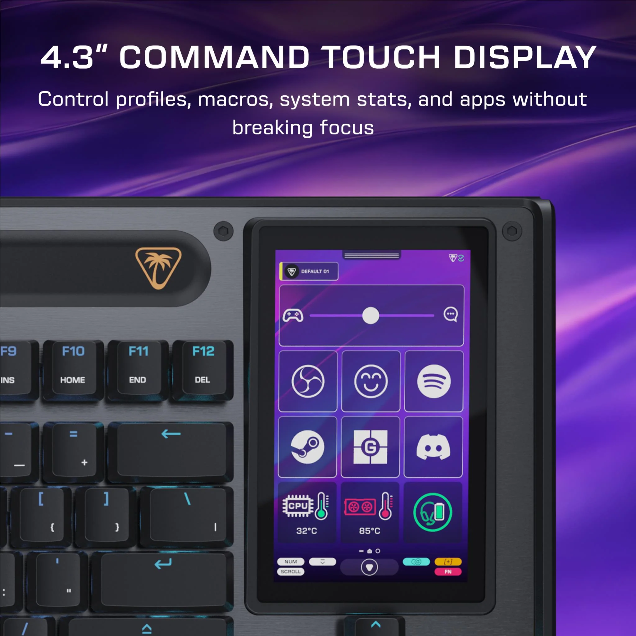 Turtle Beach Command Series KB7 TKL Wired Keyboard - Image 2