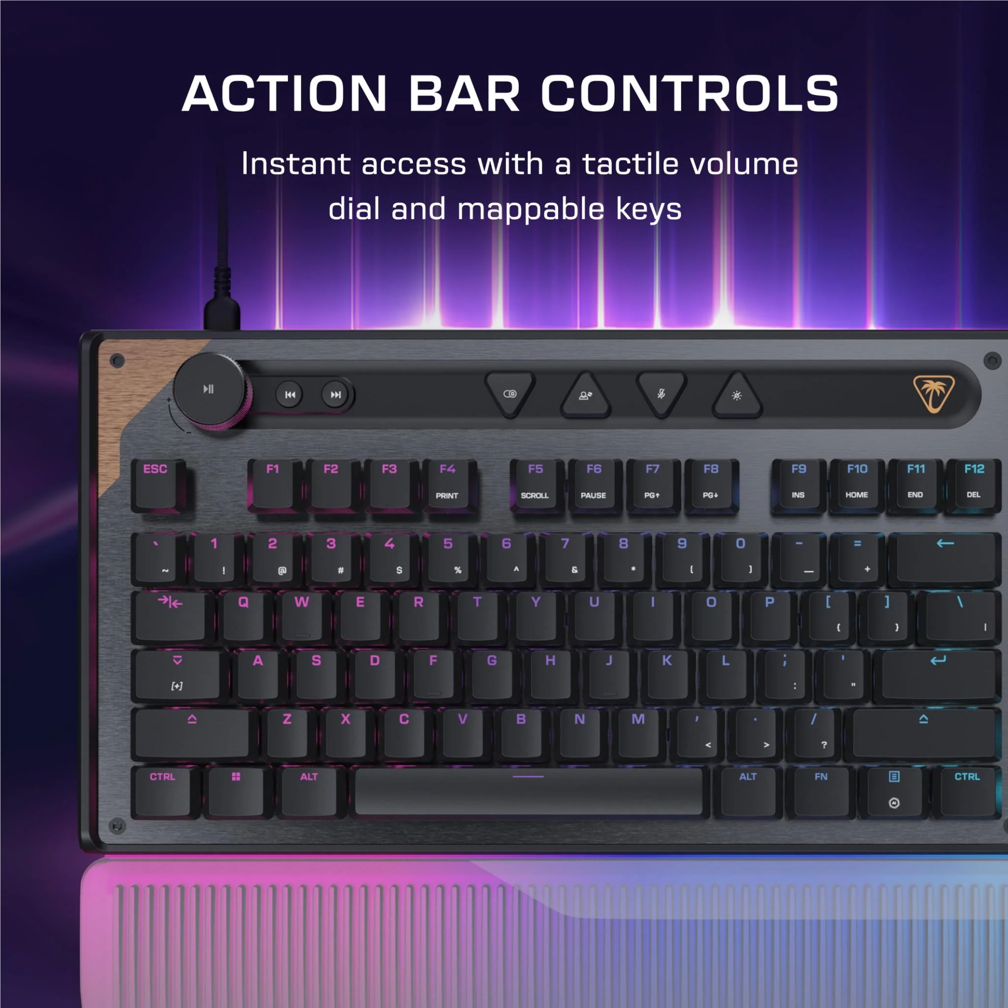 Turtle Beach Command Series KB7 TKL Wired Keyboard - Image 5