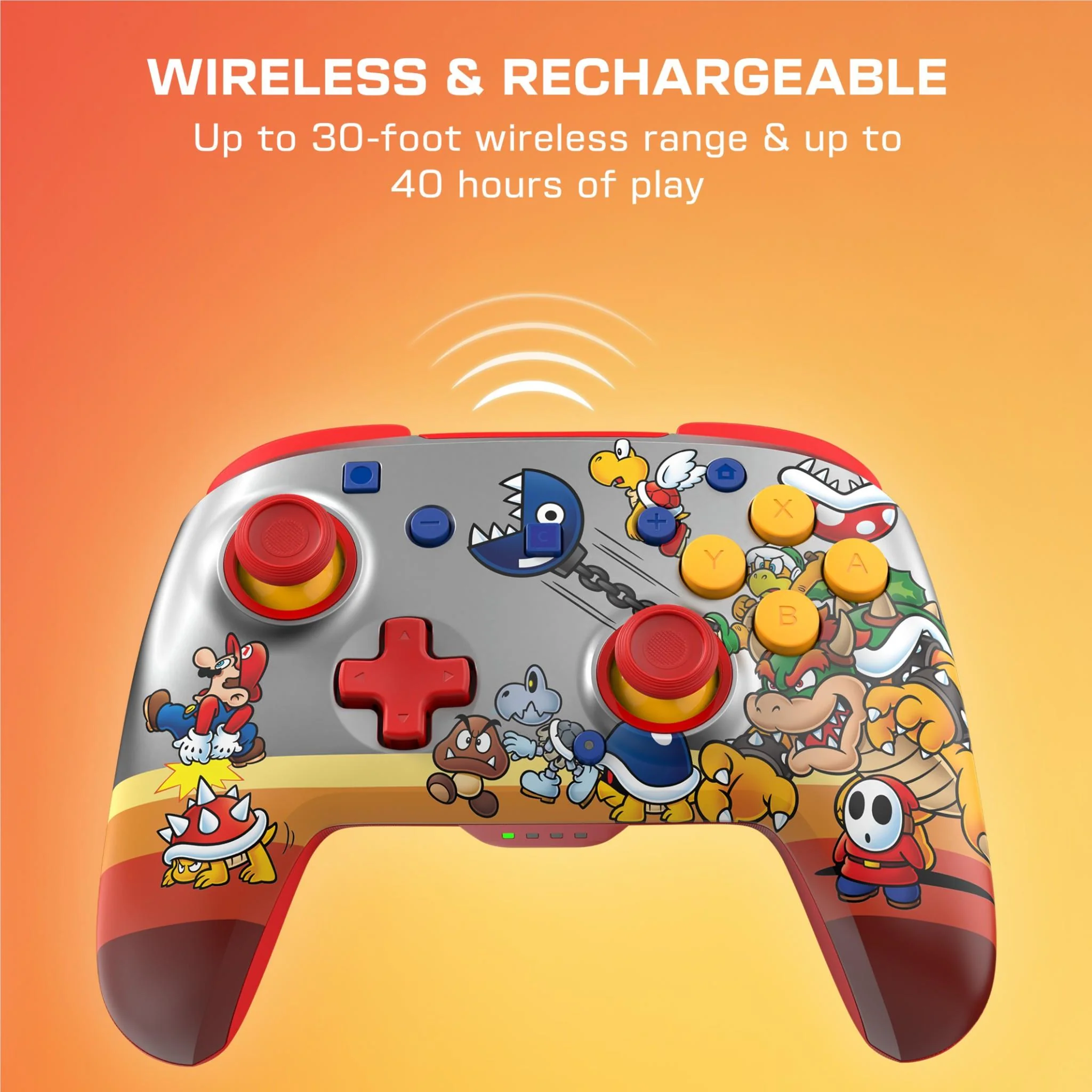 Turtle Beach Rematch Wireless RGB Gaming Controller for Nintendo Switch 2 (Koopa Troop) - Image 6