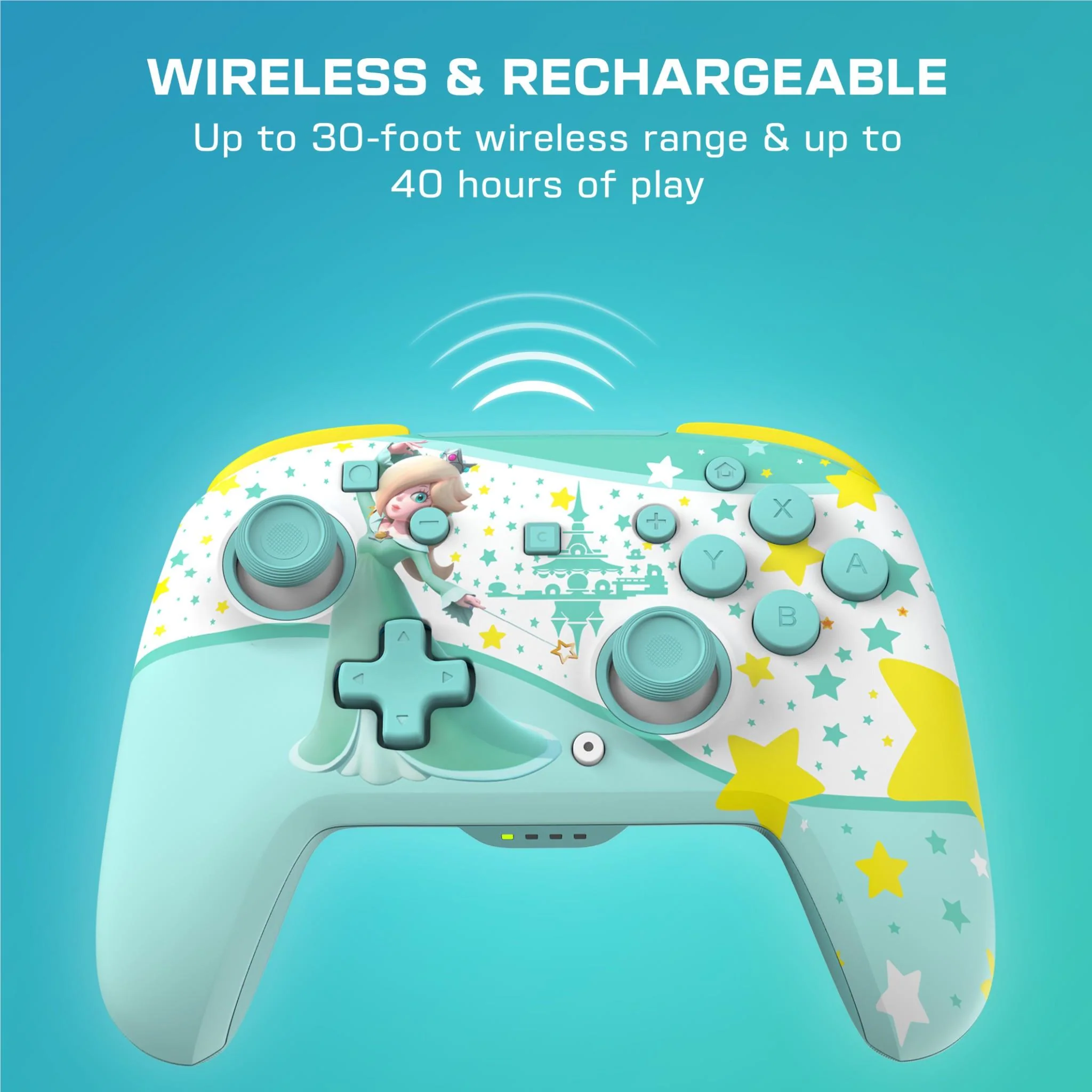 Turtle Beach Rematch Wireless RGB Gaming Controller for Nintendo Switch 2 (Rosalina) - Image 6