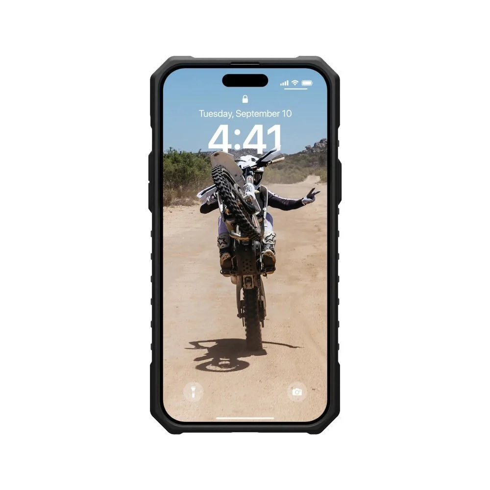UAG phone case for iPhone 15 Clear Pathfinder Magsafe (Ash/Clear) - Image 2