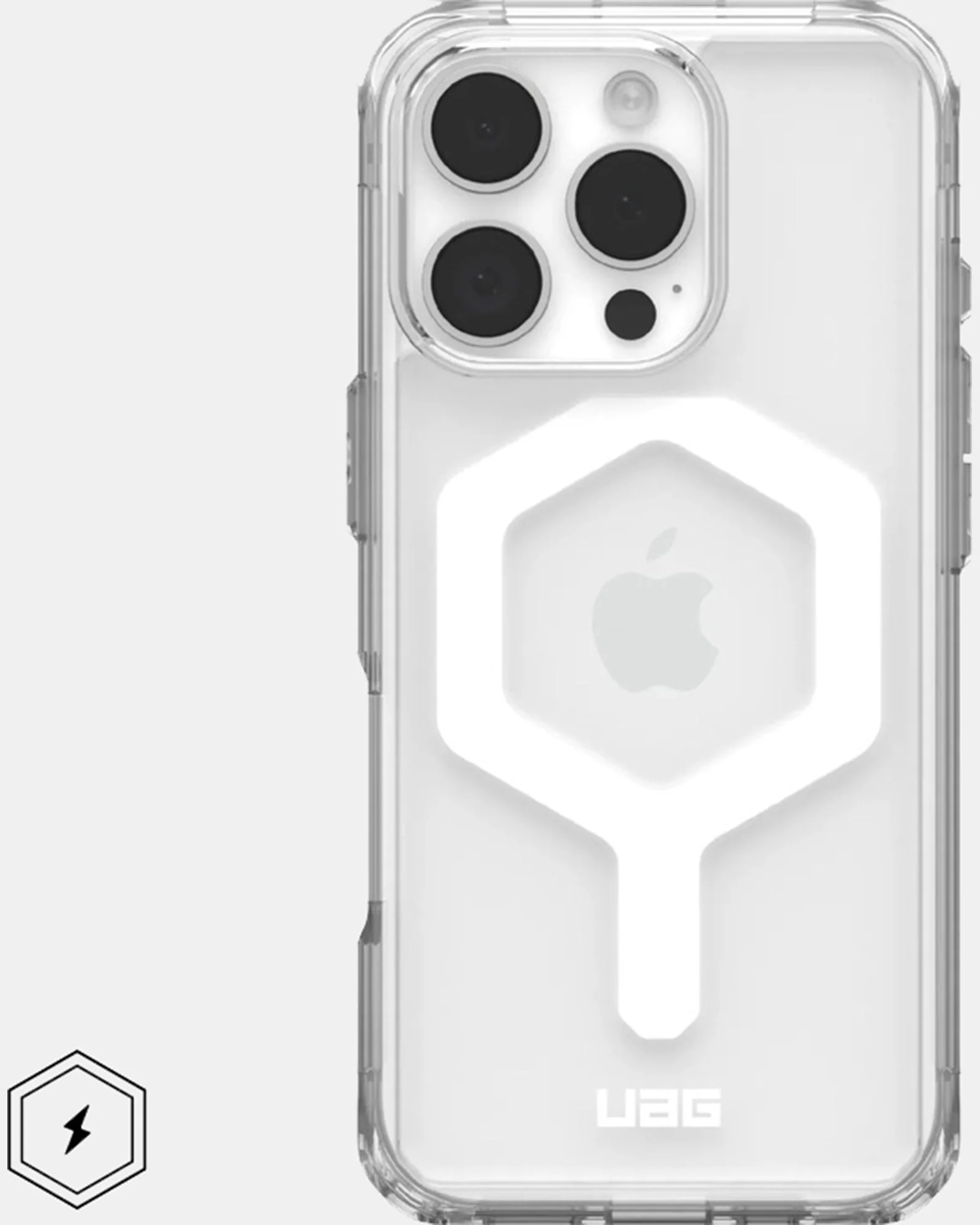 UAG Plyo Magsafe Case For iPhone 16 Pro - Ice/White - Image 2