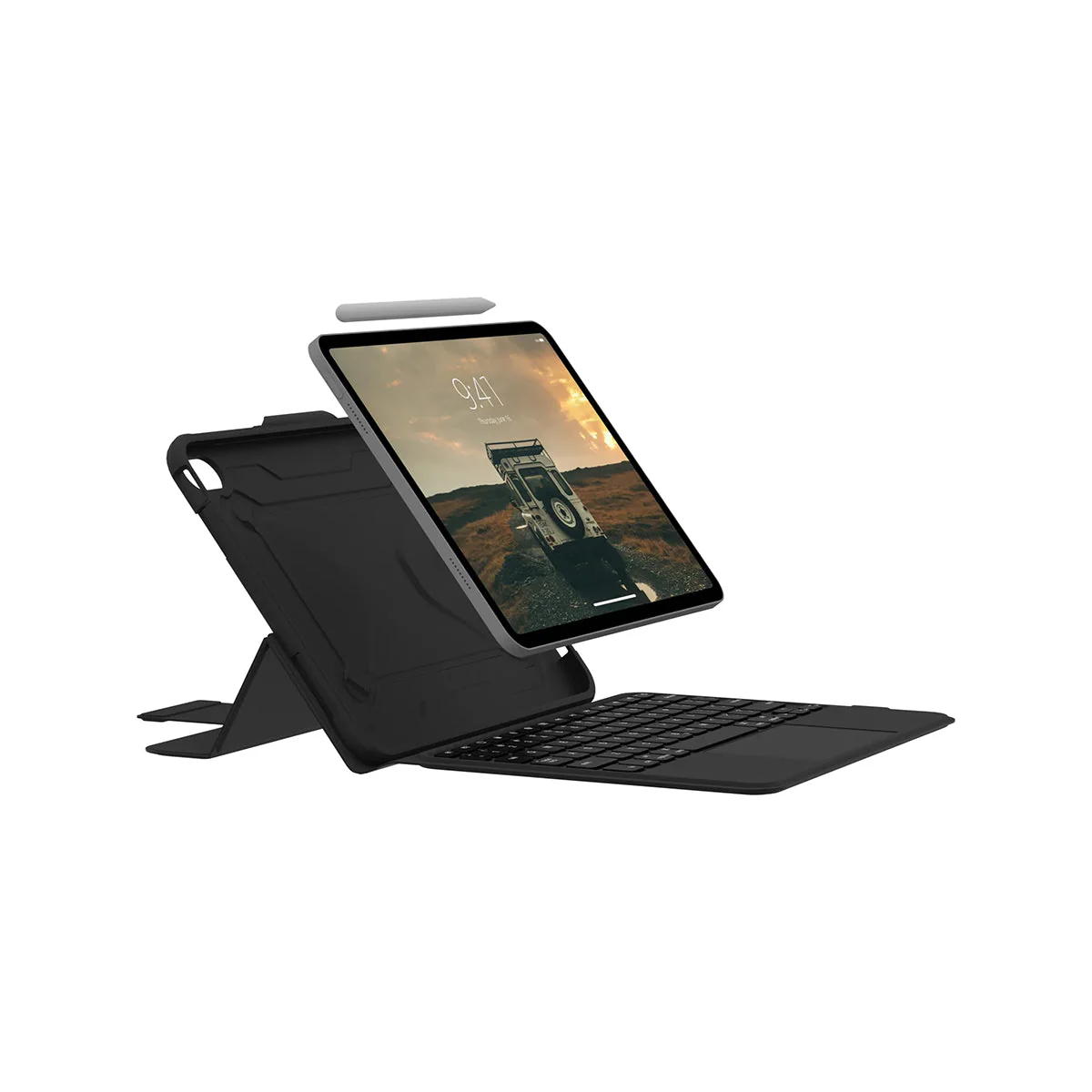 UAG Rugged Case For Keyboard w/BT &Trackpad Eng - iPad 10.9 10th Gen - Black - Black - Image 8