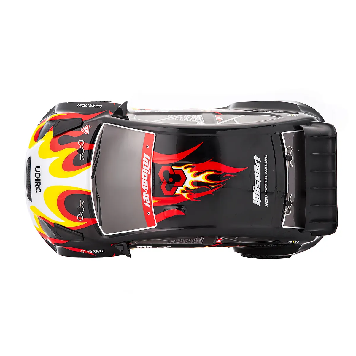 UDI Rally RC Drift Car Electric 4WD 1/16 Scale RTR (Black) - Image 7