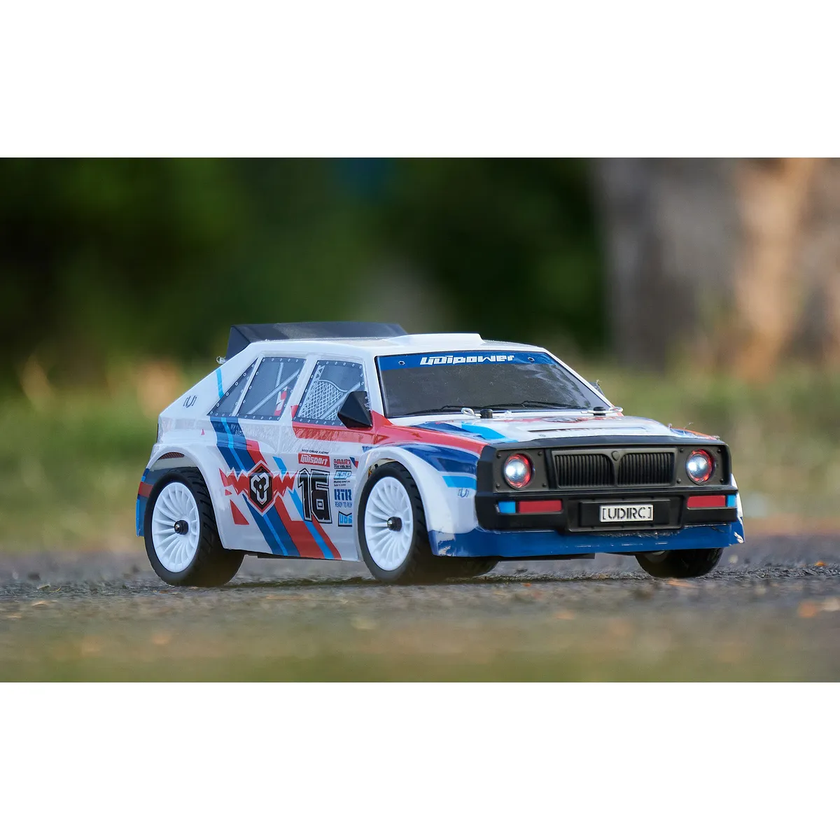 UDI Rally RC Drift Car Electric 4WD 1/16 Scale RTR (White) - Image 2
