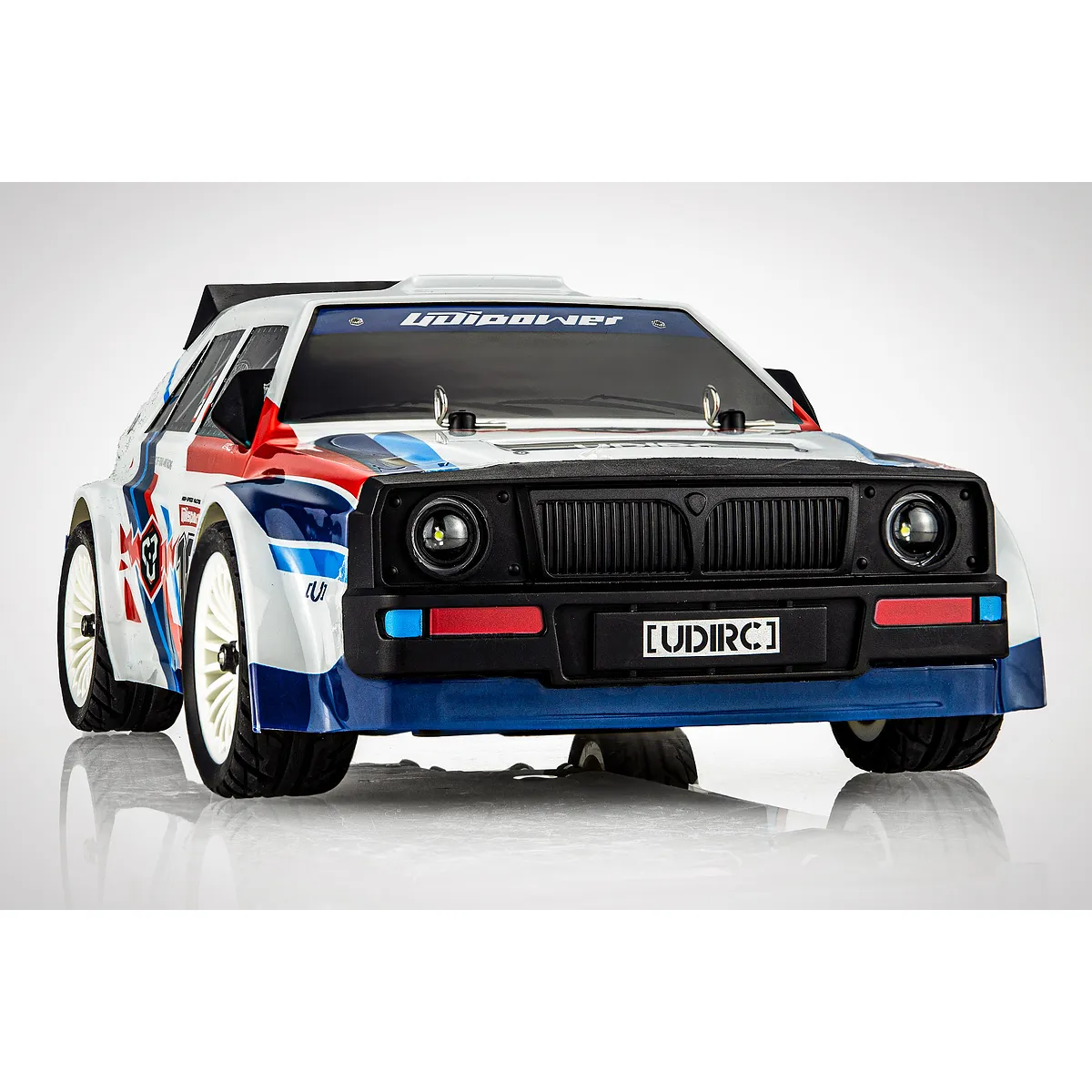 UDI Rally RC Drift Car Electric 4WD 1/16 Scale RTR (White) - Image 4
