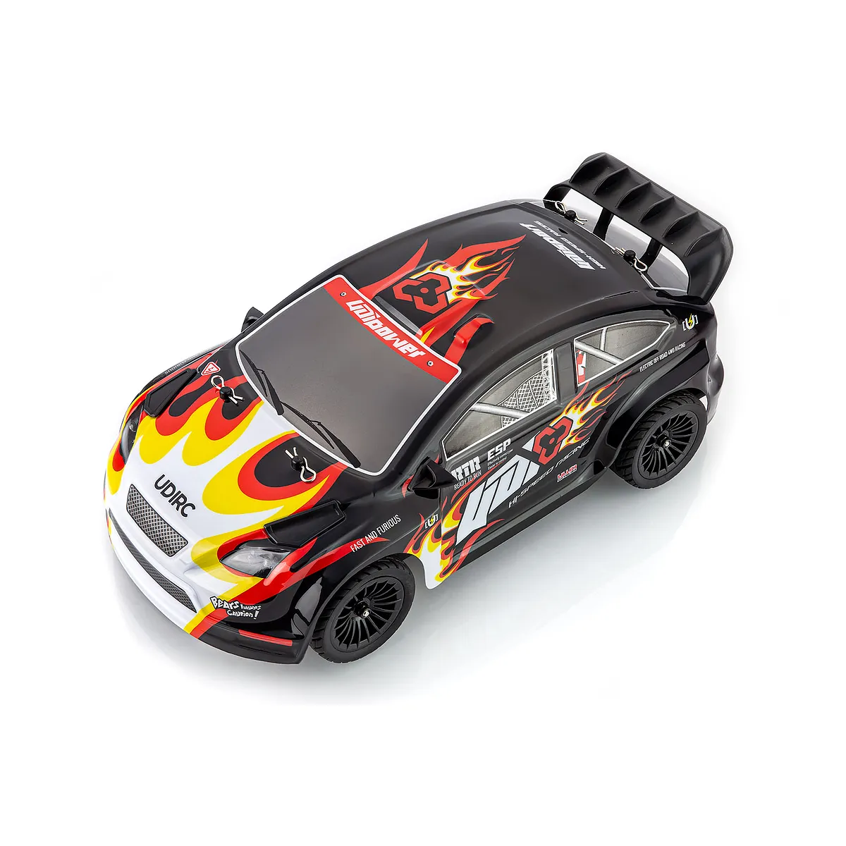 UDI Rally RC Drift Car Electric Brushless 4WD 1/16 Scale RTR (Black) - Image 2
