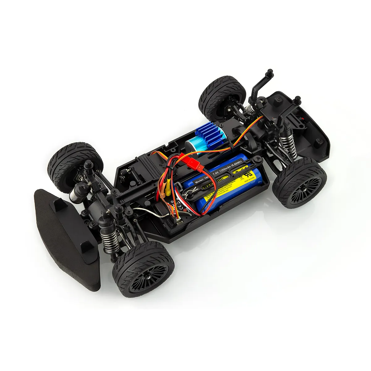 UDI Rally RC Drift Car Electric Brushless 4WD 1/16 Scale RTR (Black) - Image 8